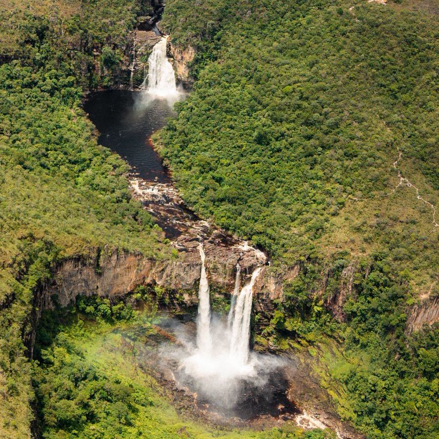 Paseo en globo en la Chapada dos Veadeiros